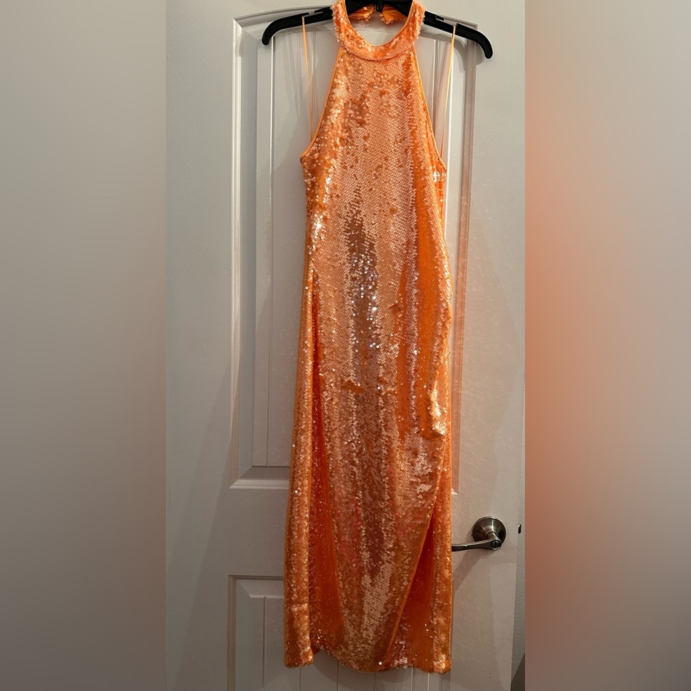 NWT! CAROLINE CONSTAS SEQUIN DRESS